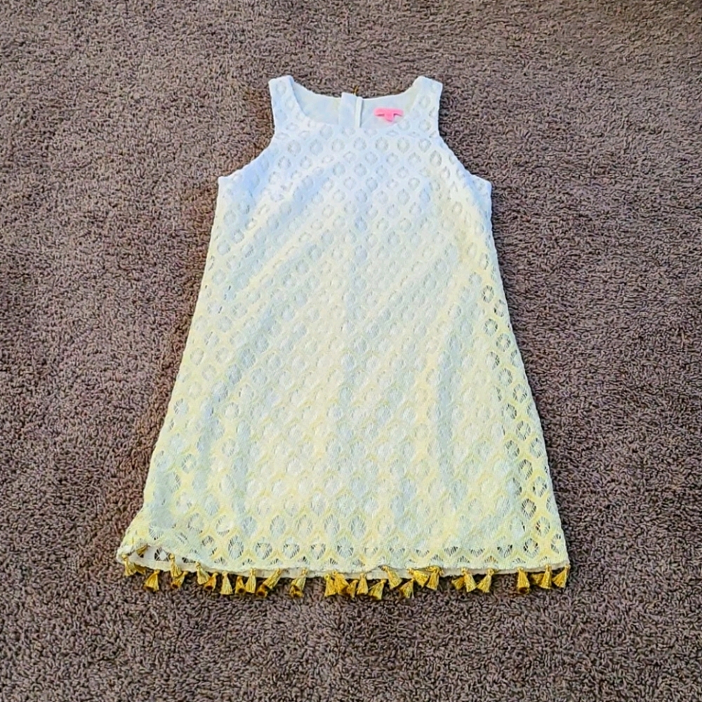 Lily Pulitzer White & gold ombre dress